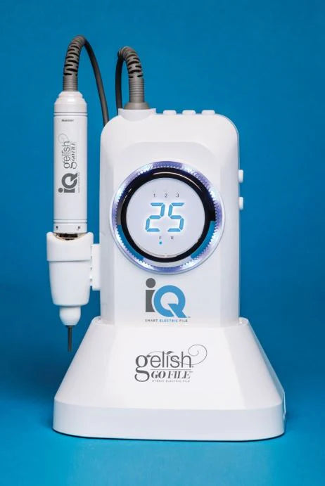 Gelish Go File IQ Smart Nail Drill – 3 RPM Presets, Portable