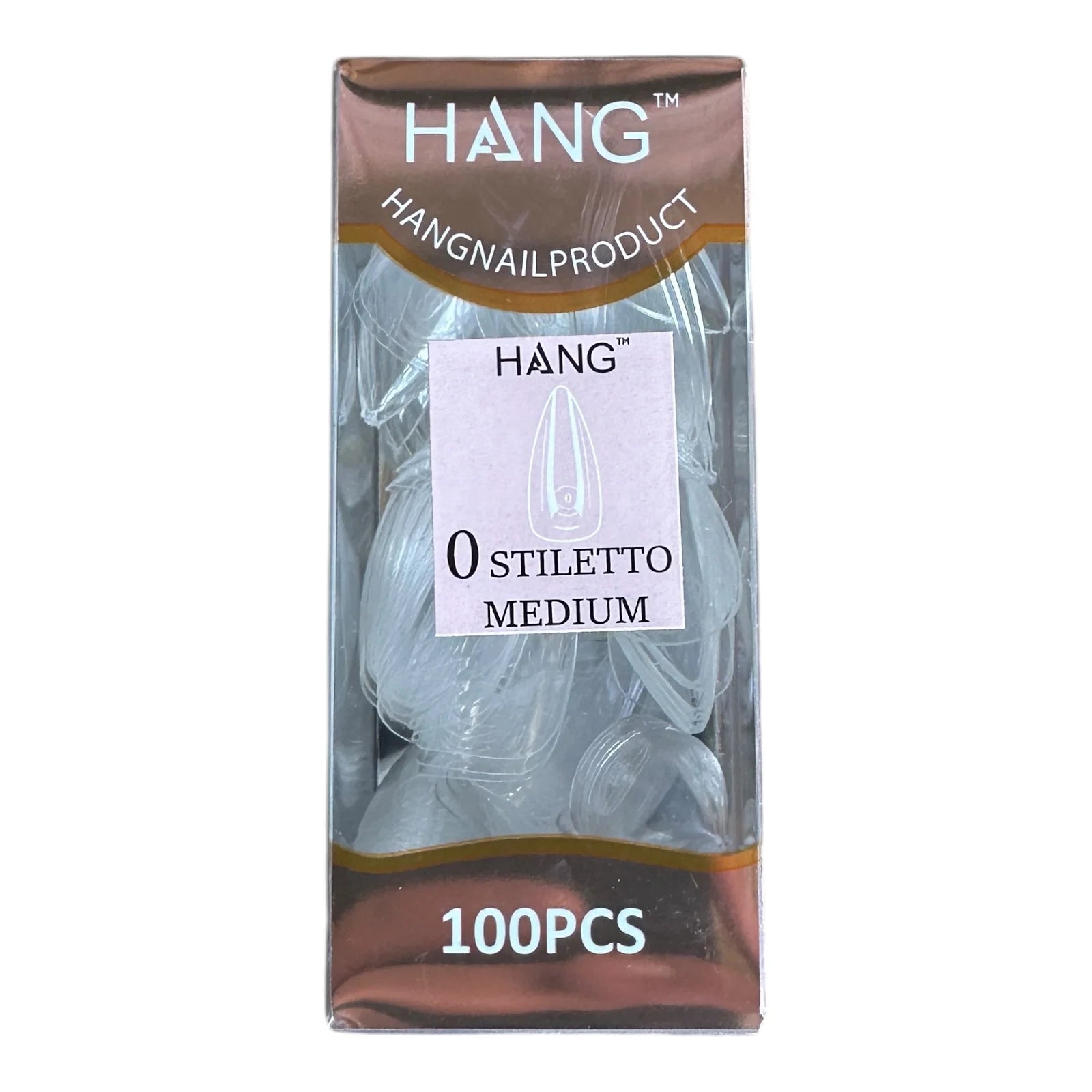 Hang Soft Gel Ex Nail Tip – Stiletto Refill, Flex Fit & Durable