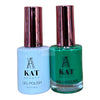KAT UV/LED Soak Off Gel Polish 3in1 #161 - Green Nail Polish