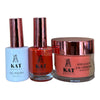 KAT UV/LED Soak Off Gel Polish 3in1 #164 - Bold Coral Red