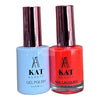 KAT UV/LED Soak Off Gel Polish 3in1 #188 - Coral Red Nails