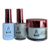 KAT UV/LED Soak Off Gel Polish 3in1 #202 - Glittery Silver