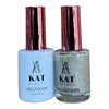 KAT UV/LED Soak Off Gel Polish 3in1 #202 - Glittery Silver