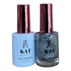 KAT UV/LED Soak Off Gel Polish 3in1 #204 - Sparkling Silver