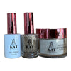 KAT UV/LED Soak Off Gel Polish 3in1 #206 - Glittery Silver Shine