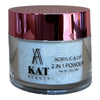 KAT UV/LED Soak Off Gel Polish 3in1 #206 - Glittery Silver Shine