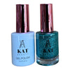 KAT UV/LED Soak Off Gel Polish 3in1 #213 - Teal Glitter