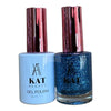 KAT UV/LED Soak Off Gel Polish 3in1 #214 - Blue Glitter