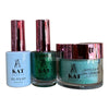 KAT UV/LED Soak Off Gel Polish 3in1 #216 - Green Glitter