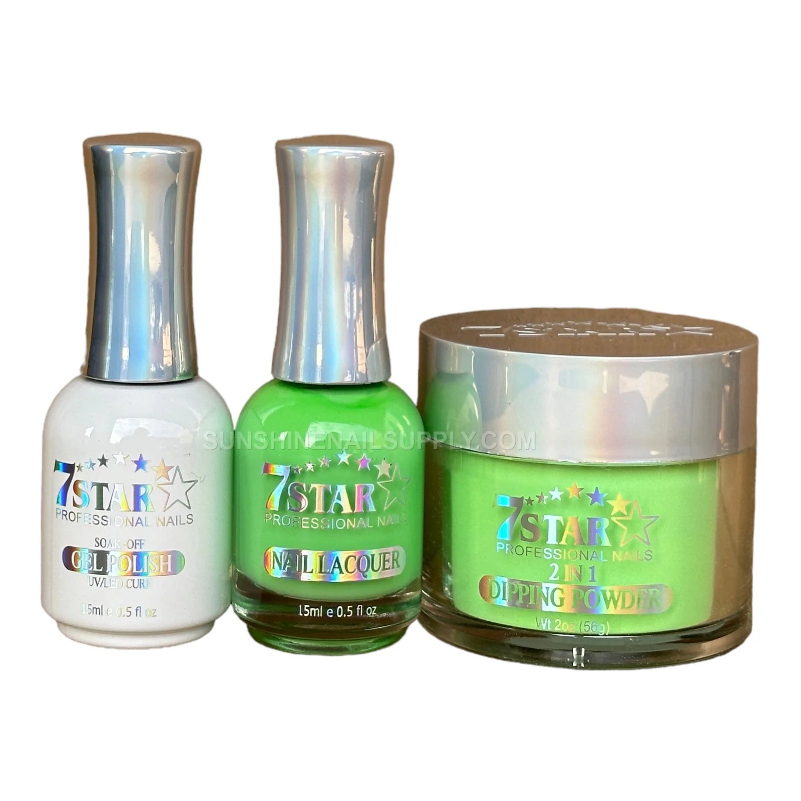 #468 - 7 Star UV/LED Soak Off Gel Polish 3 in 1 | Bright Green