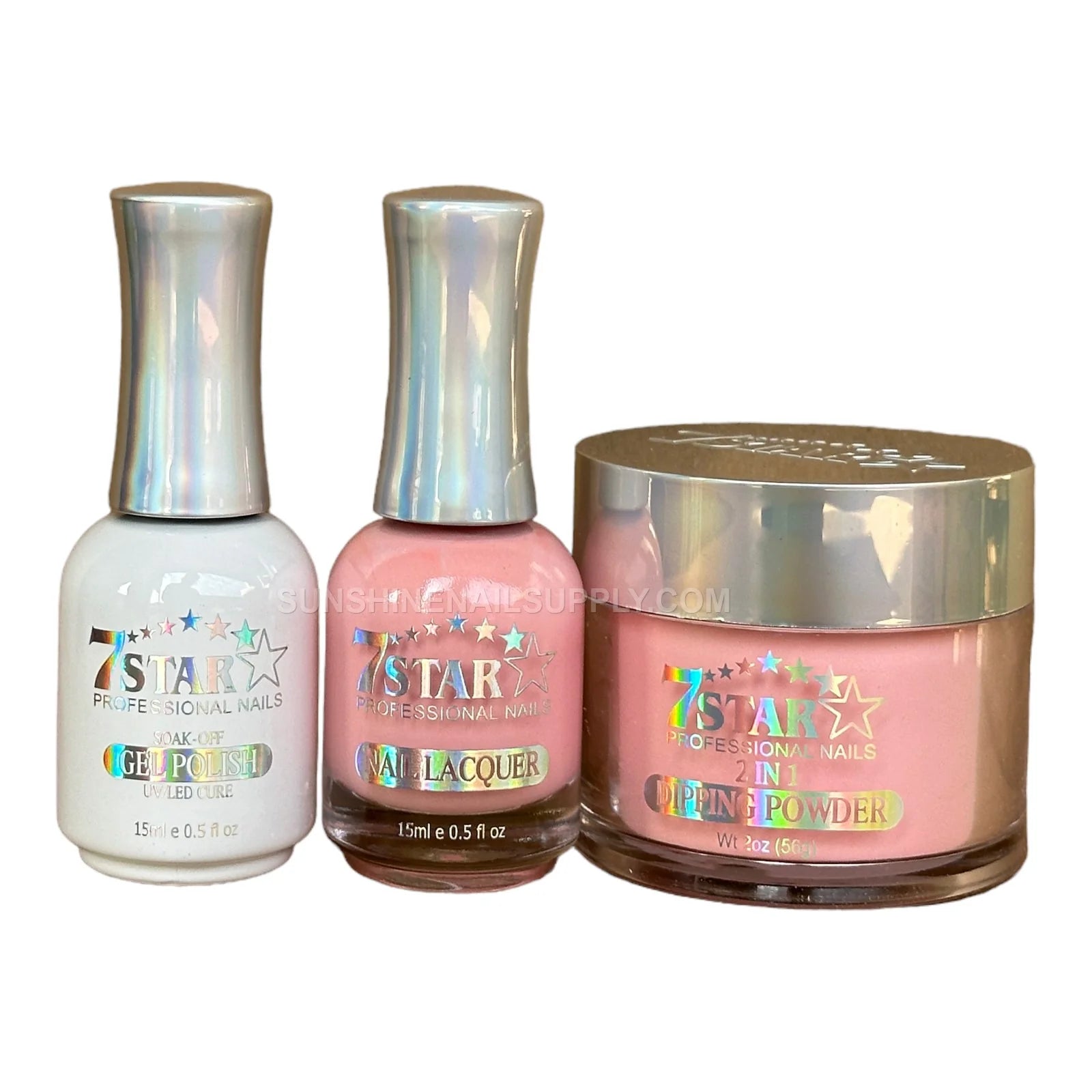 #477 - 7 Star UV/LED Soak Off Gel Polish 3 in 1 | Pink Set