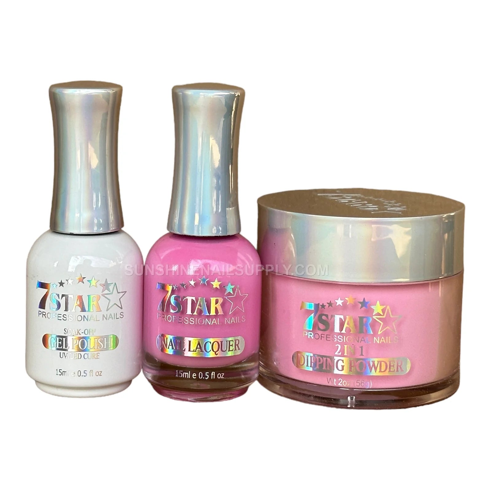 #479 - 7 Star UV/LED Soak Off Gel Polish 3 in 1 | Pink Set