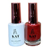 KAT UV/LED Soak Off Gel Polish 3in1 #250 - Sparkling Red