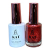 KAT UV/LED Soak Off Gel Polish 3in1 #251 - Red Sparkle