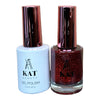 KAT UV/LED Soak Off Gel Polish 3in1 #252 - Red Glitter Shine