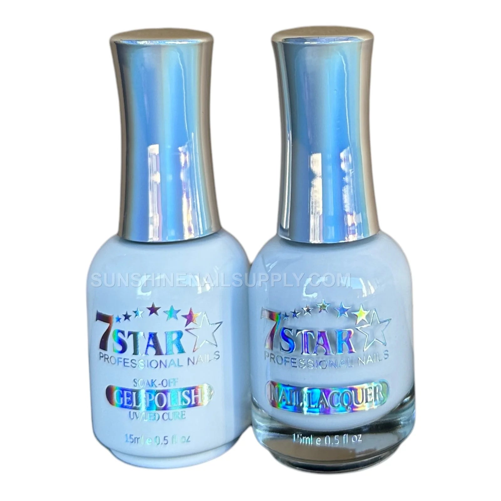 #01 - 7 Star UV/LED 3 in 1 Gel Polish Set - White, 15ml, 13.5ml, 2oz