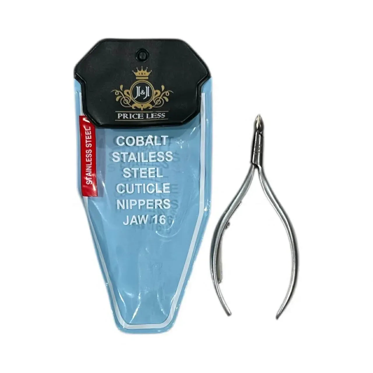 J&J PRICE LESS Cobalt Stainless Steel Cuticle Nipper #16