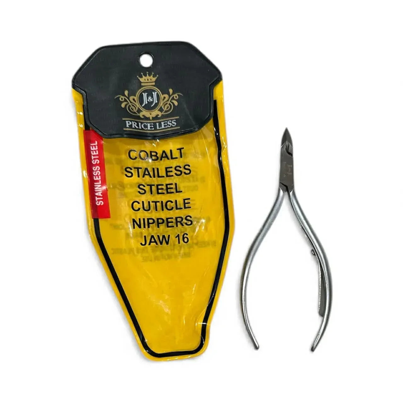 J&J PRICE LESS Cobalt Stainless Steel Cuticle Nipper #16