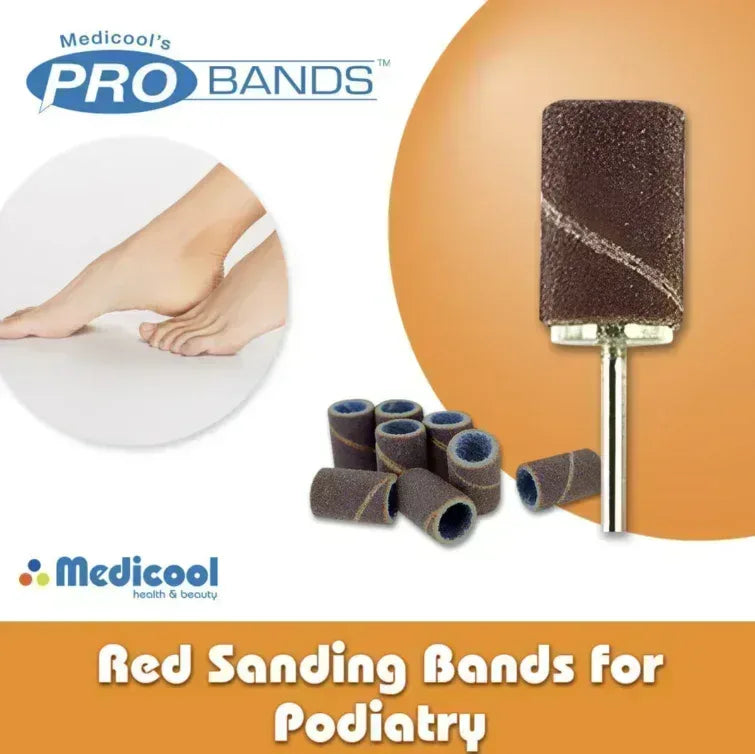 Medicool Fine Sanding Bands (100pcs/box) for Pedicure