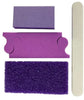 Disposable Pedicure Kit with Toe Separator Purple/Yellow