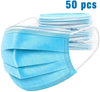 3 Ply Blue Face Masks 50pcs Soft Comfortable Earloop