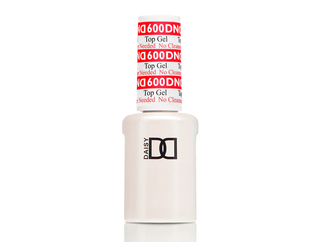 DND Gel No Wipe Top Coat – Soak Off, 15ml Gel Polish