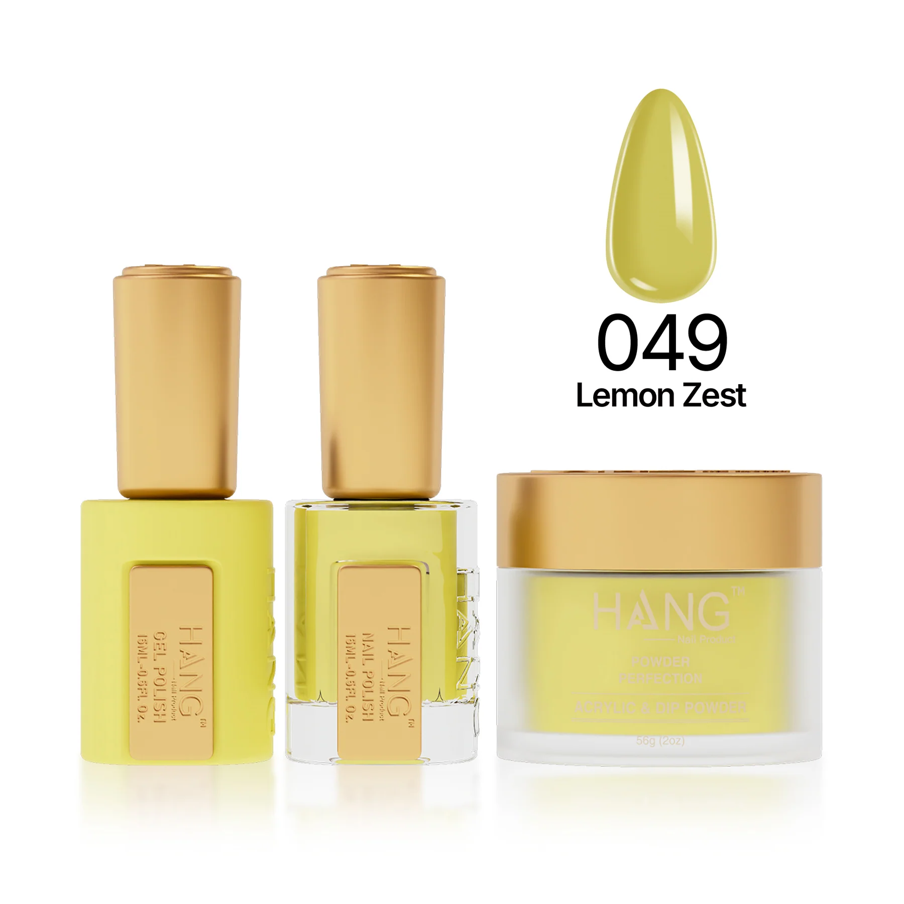#49 Hang Moonlight Lemon Zest – Long-Lasting Gel Polish