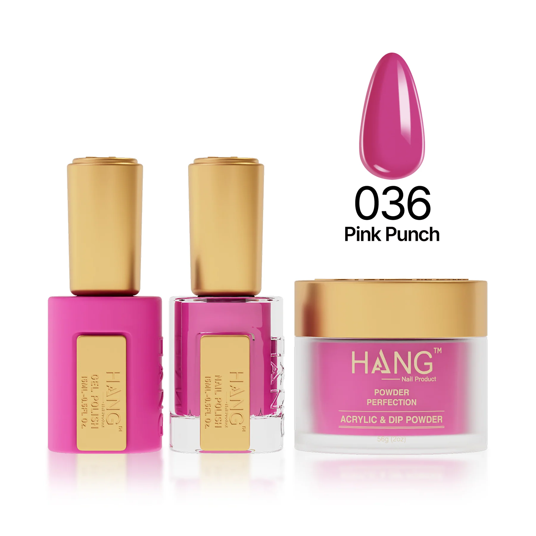 #36 Hang Moonlight Pink Punch – Vibrant Gel Nail Polish