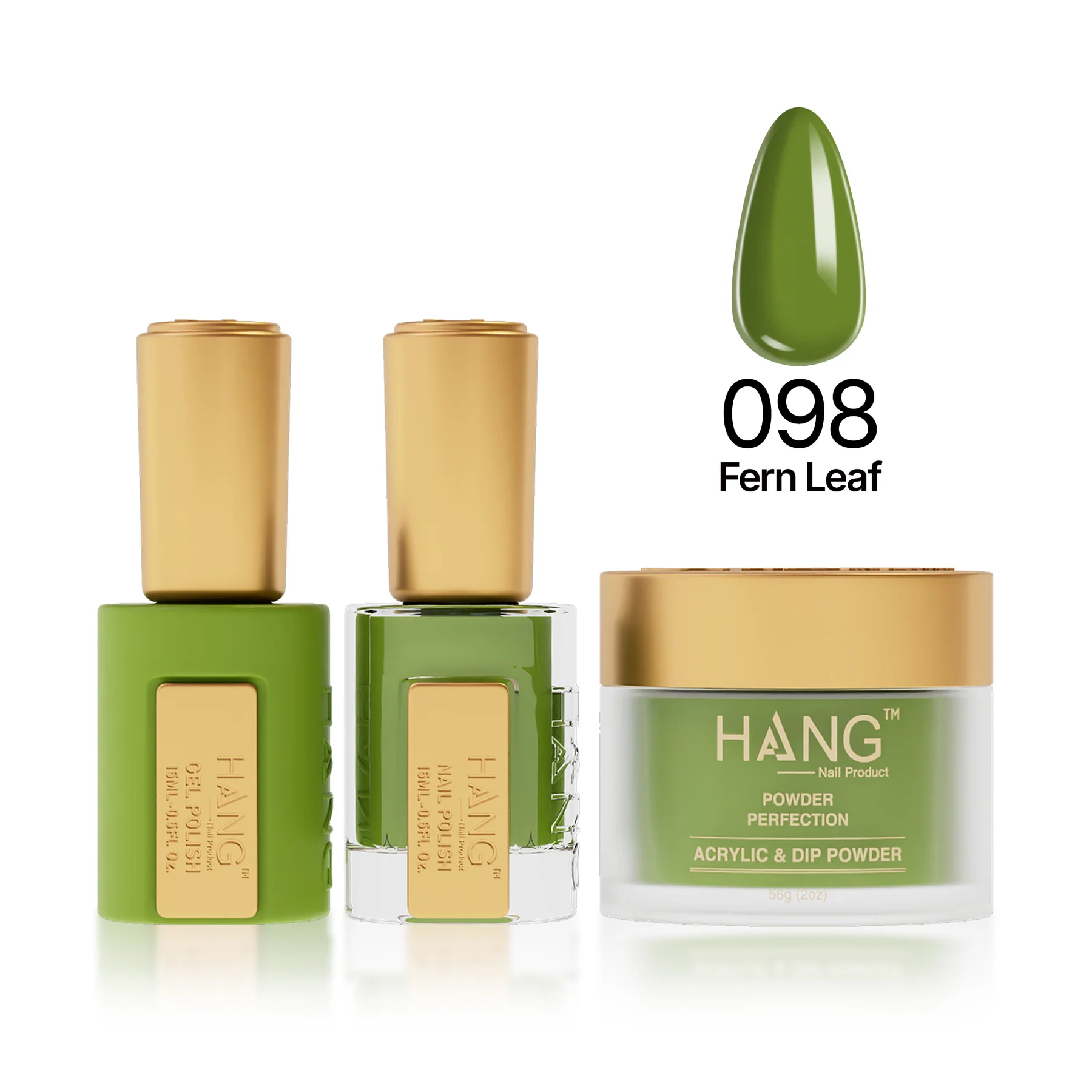 #98 Hang Moonlight – Fern Leaf Gel & Acrylic Nail Powder