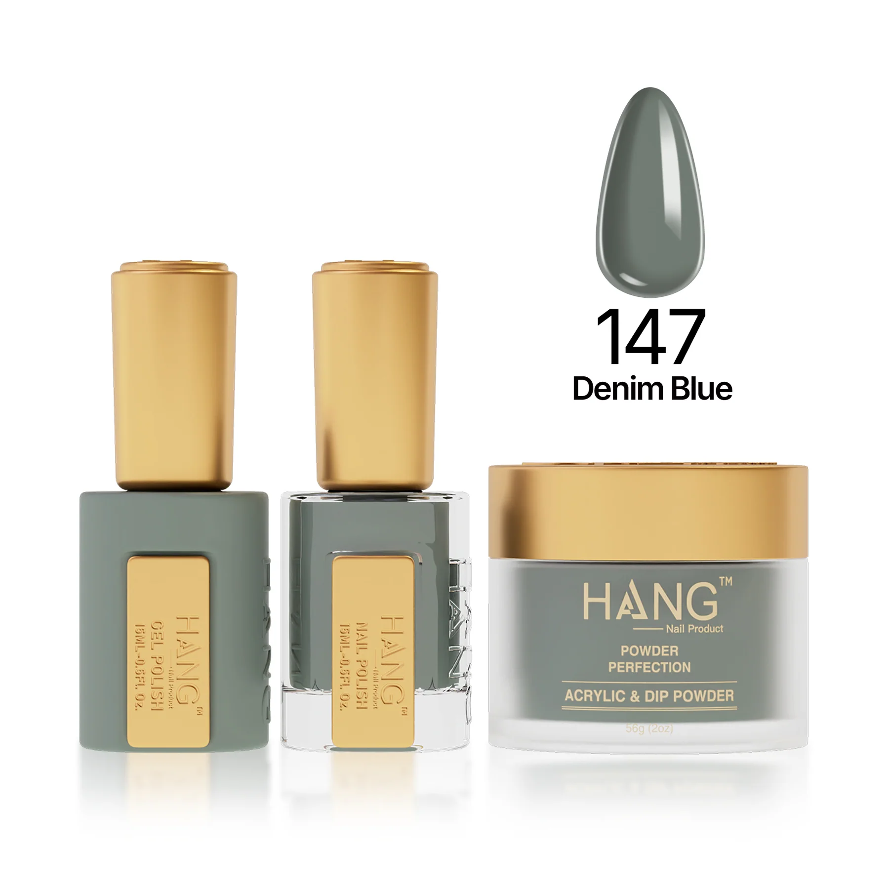#147 Hang Moonlight Denim Blue – Gel, Polish & Dip Powder
