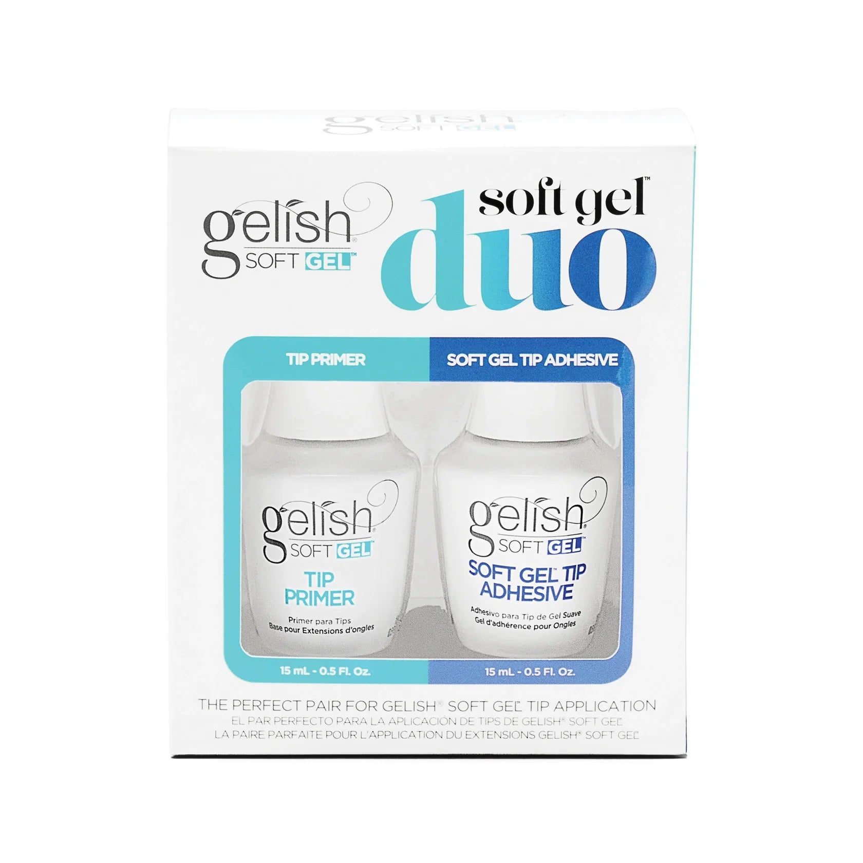Gelish Soft Gel Adhesive Duo – Tip Primer & Adhesive 15mL