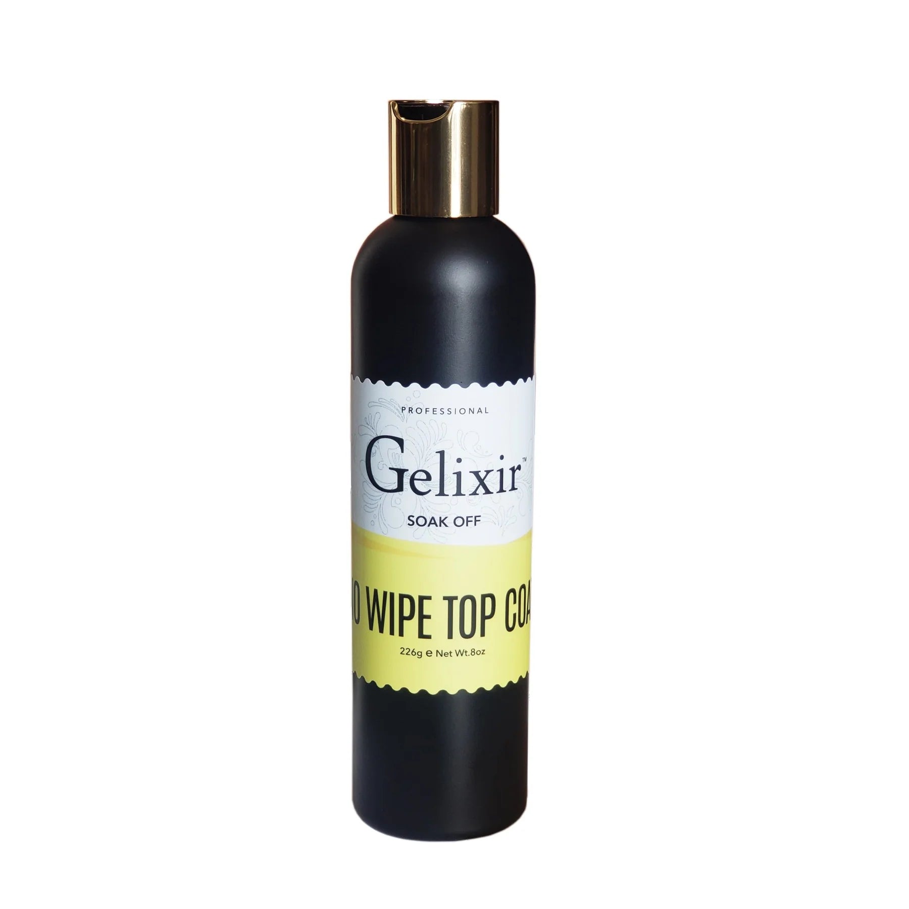 Gelixir No Wipe Top Coat Refill 8oz – Soak-Off Gel