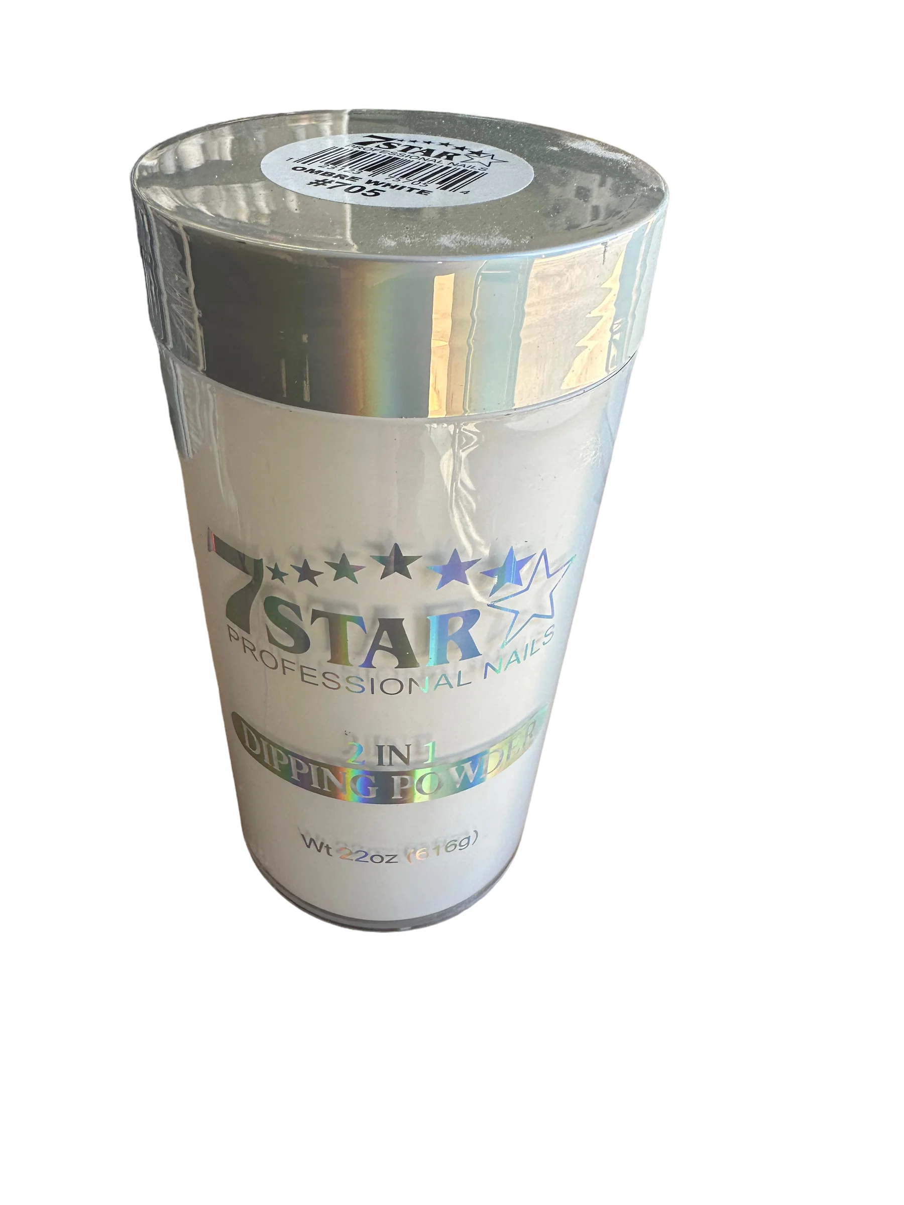 7 Star Ombre White Dip Powder 22oz Acrylic #705