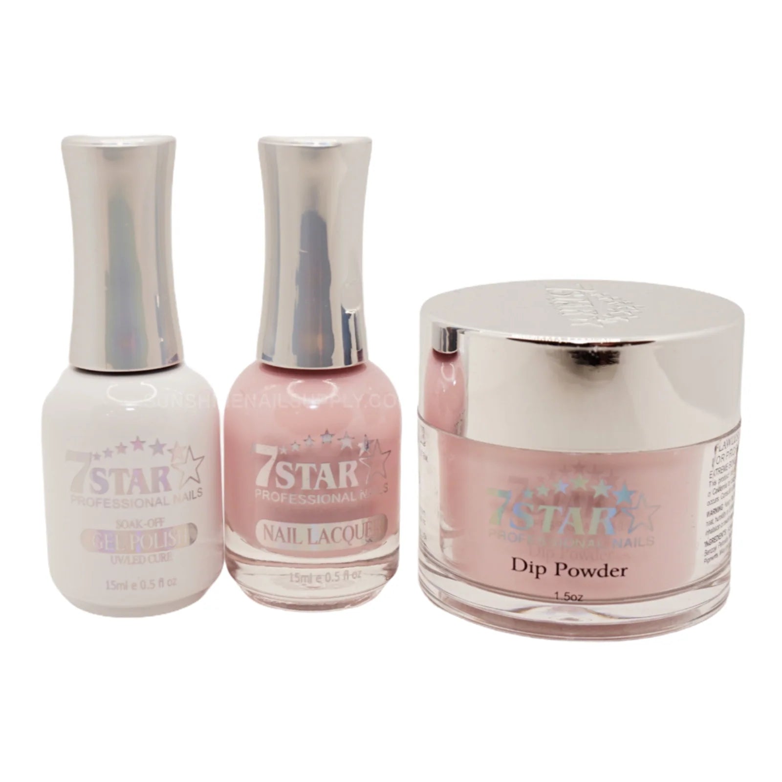 7 Star UV/LED Soak Off Gel Polish 3-in-1 Set #407