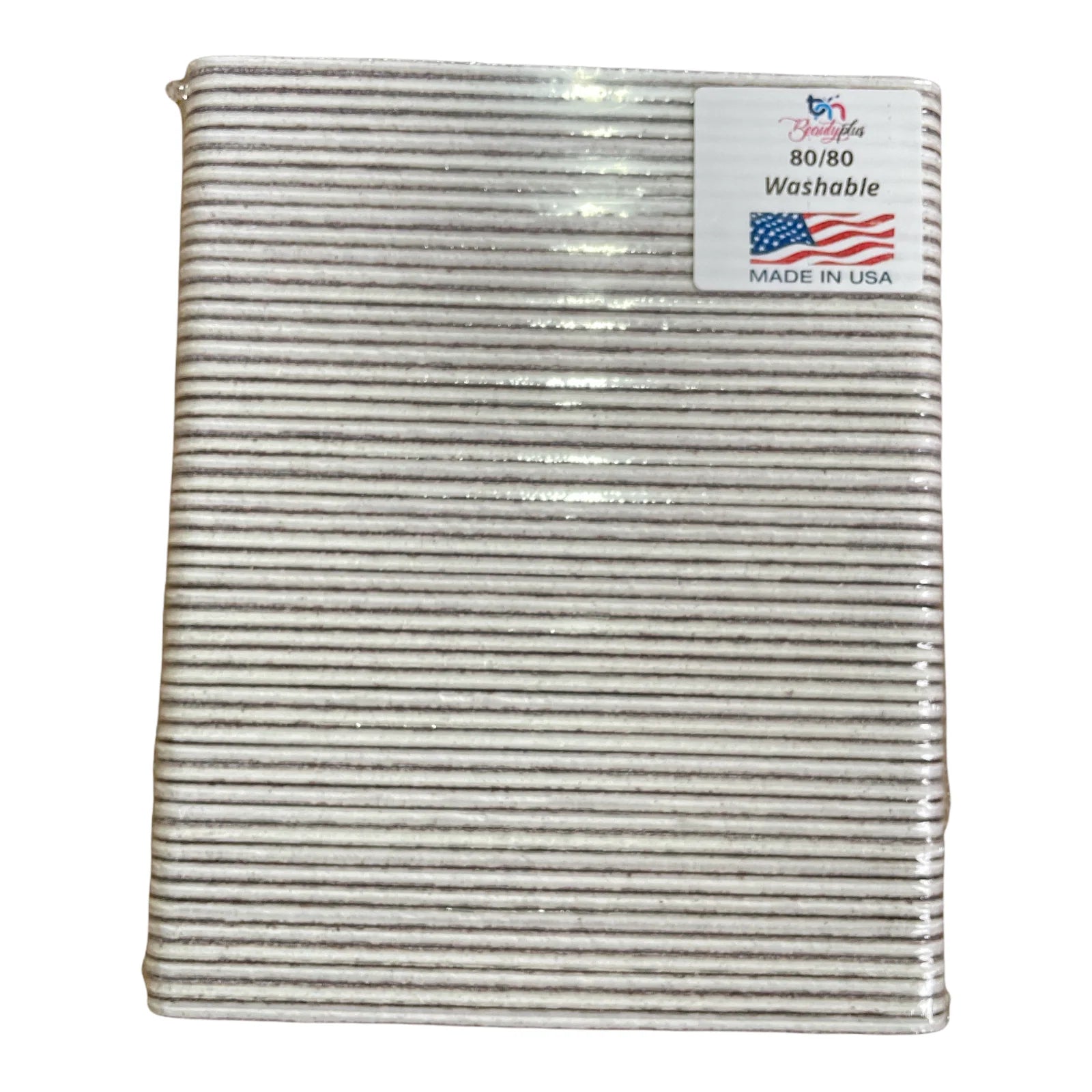 Zebra Nail File Round 80/80 – 50 Pcs Pack for Professional Use