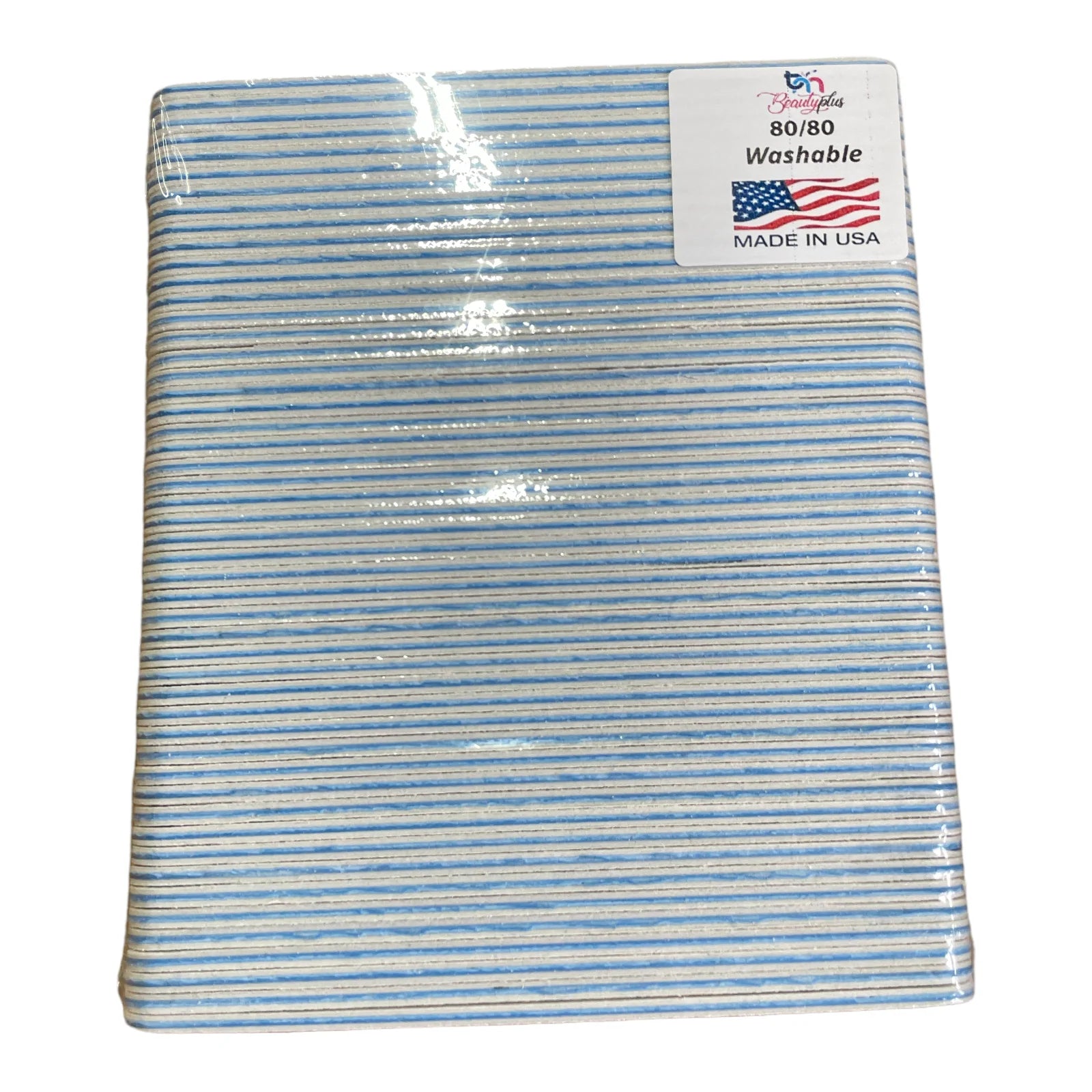 White Nail File Round 80/80 – 50 Pcs Pack for Professional Use